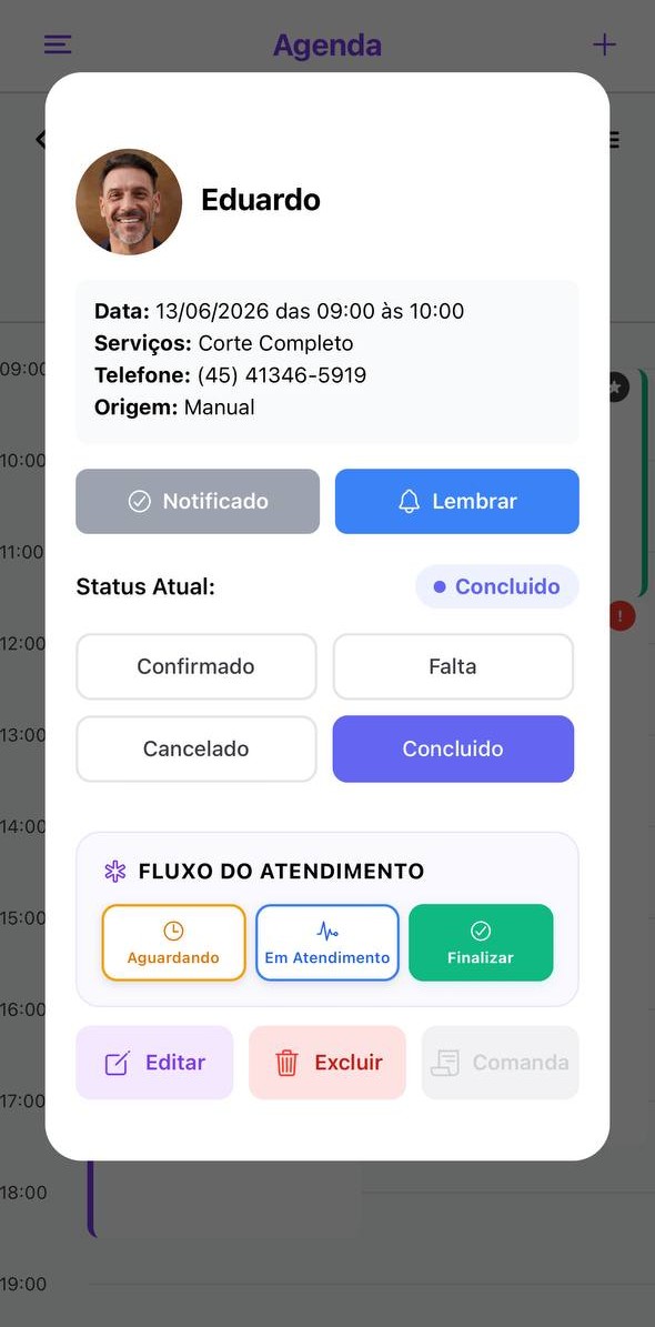 Detalhes do agendamento